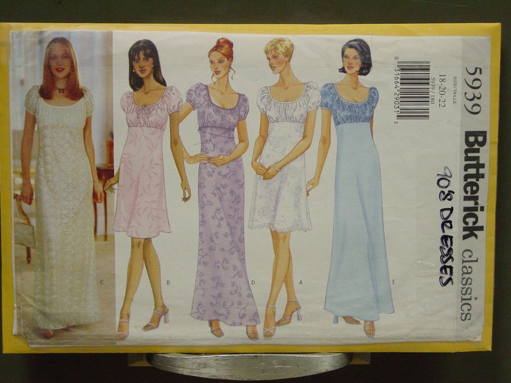 Costume Shop Organization Files / The Pattern Collection / Women's Patterns  / Women's Dress Patterns by Decade / 1990's Dress Patterns | Bingpix Image  Gallery