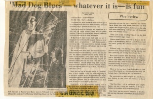 Mad Dog Blues - article 1